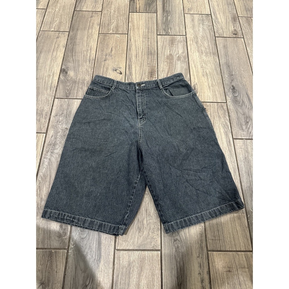 Vintage Sean John Men's Baggy Dark Wash Denim Shorts Size 34 Hip Hop Skate